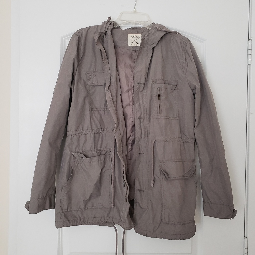 Lightweight Gray Windbreaker